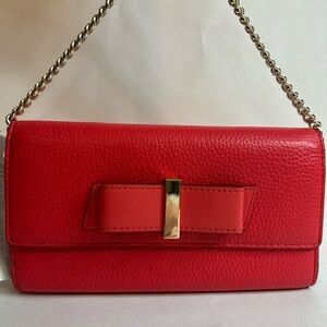 Kate Spade Milou Parchment Drive Chain Clutch Wallet -NEW!